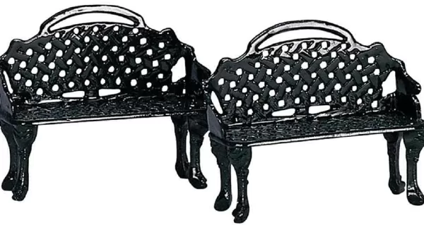 Patio Bench, Set Of 2 34897 General^Lemax Cheap