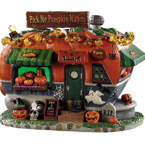 Pick Me Pumpkin Wagon, B/O (4.5V) 95444 Spooky Town^Lemax Discount