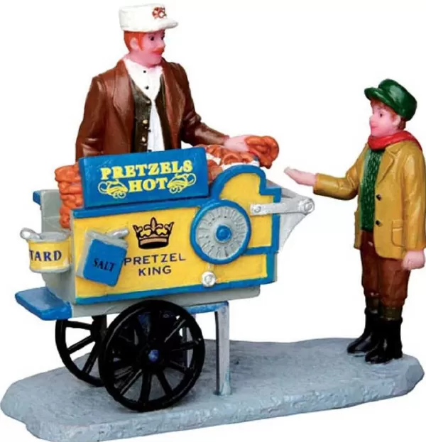 Pretzel King Pretzel Cart 42238 - Caddington Village^Lemax Fashion