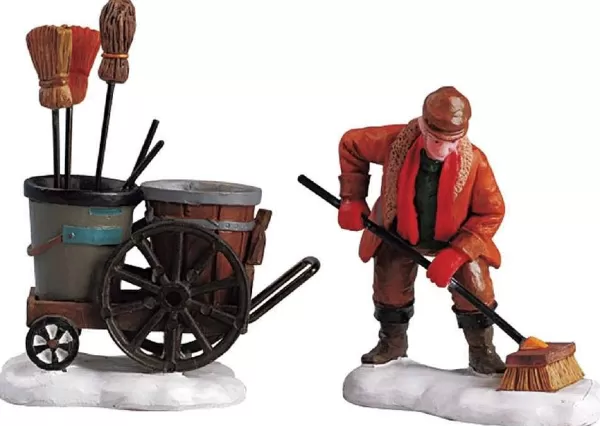 Street Sweeper Set Of 2 52093 Figurines^Lemax Best