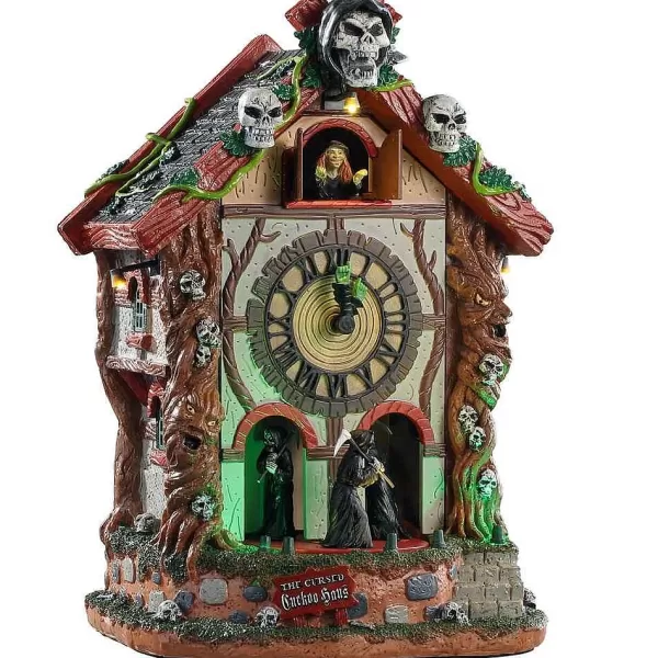 The Cursed Cuckoo Haus 95454 - Spooky Town Halloween Village^Lemax Best