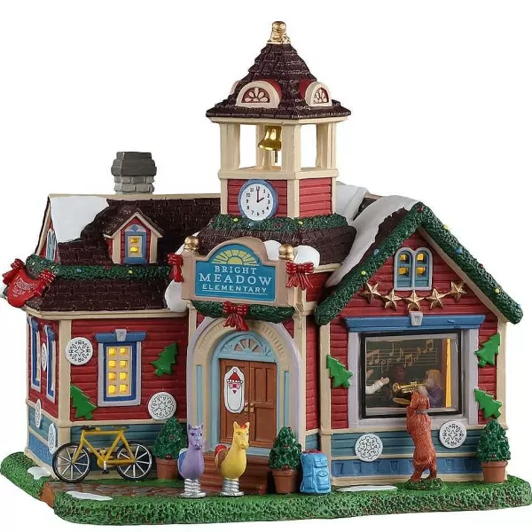 Village 2021 Bright Meadow Elementary 15766^Lemax Shop