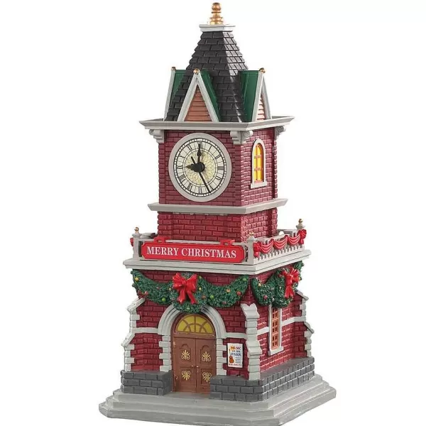 Village 2021 Tannenbaun Clock Tower 05679^Lemax Outlet