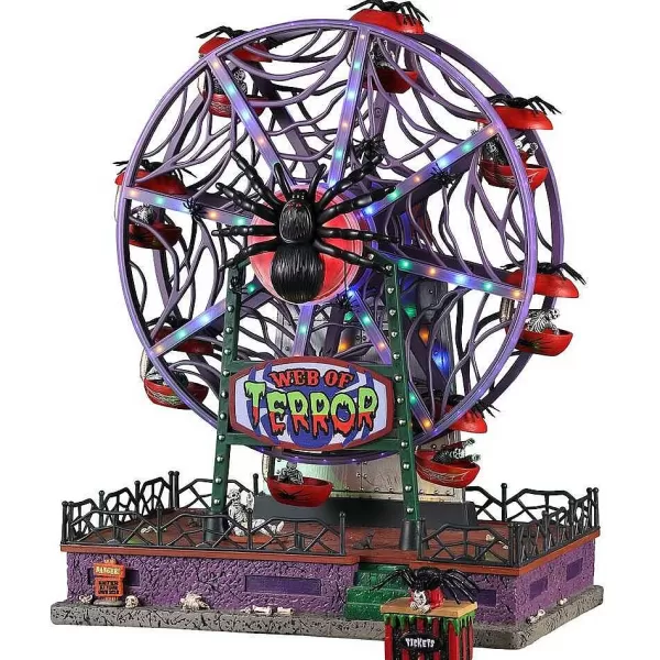 Village 2021 Web Of Terror Ferris Wheel 14823^Lemax Online