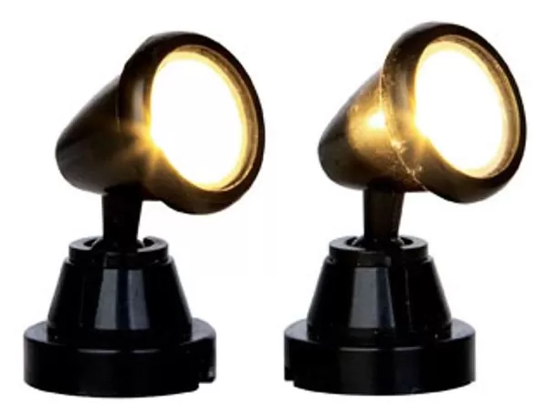 Village 44756 Round Spot Light, Set Of 2, B/O (4.5V) 44756^Lemax Discount