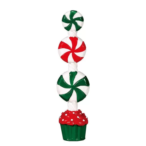 Village 74208 Peppermint Candy Topiary 74208^Lemax Clearance