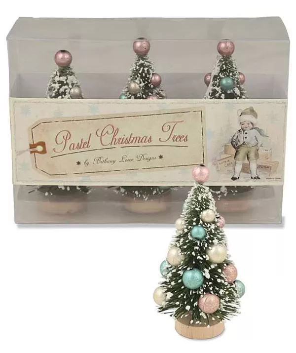 Lg4432 Pastel Mini Christmas Trees In Box^Bethany Lowe Store