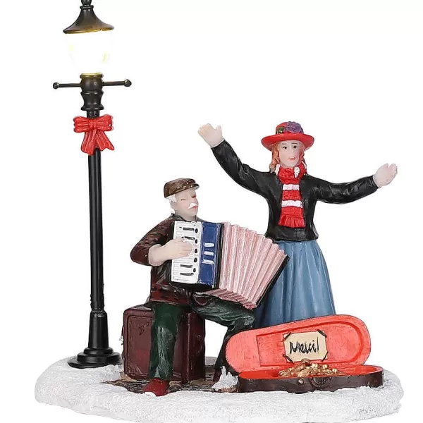 Collectables Chansons With Accordionist Battery Operated 1084836^Luville New