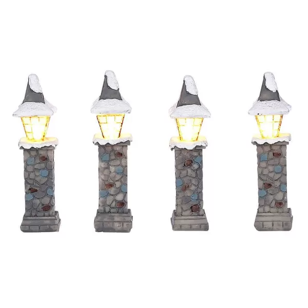 Collectables Lantern On Foot 4 Pieces Battery Operated 1084284^Luville Fashion