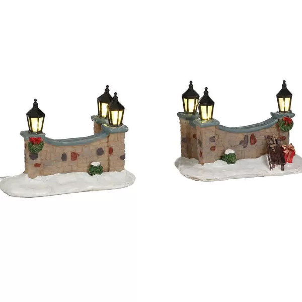 Collectables Lighted Fence 2 Pieces 1067691^Luville Sale