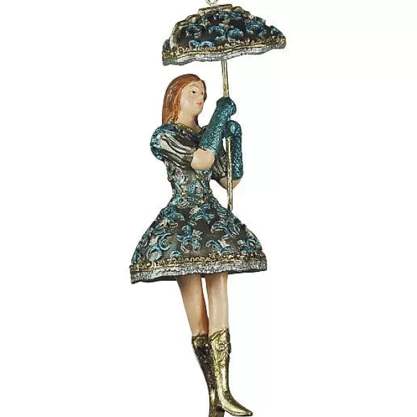 Alice In Wonderland Ornament With Umbrella^North Pole Outlet