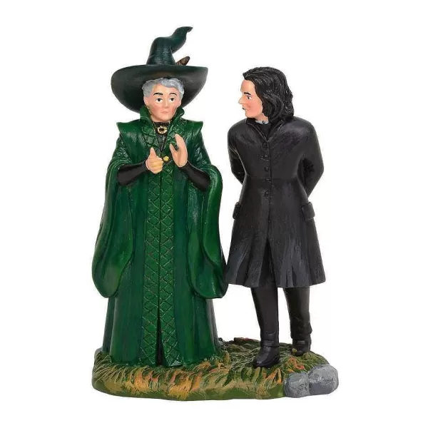 Professor Snape And Professor Minerva Mcgonagal 6003331 Harry Potter Village^Department56 Best Sale