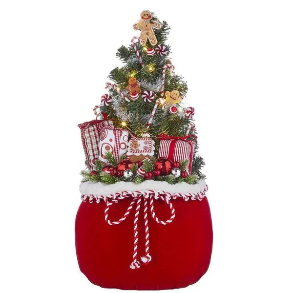 Lighted Tree With Gingerbread In Bag 4015552^Raz Imports Fashion