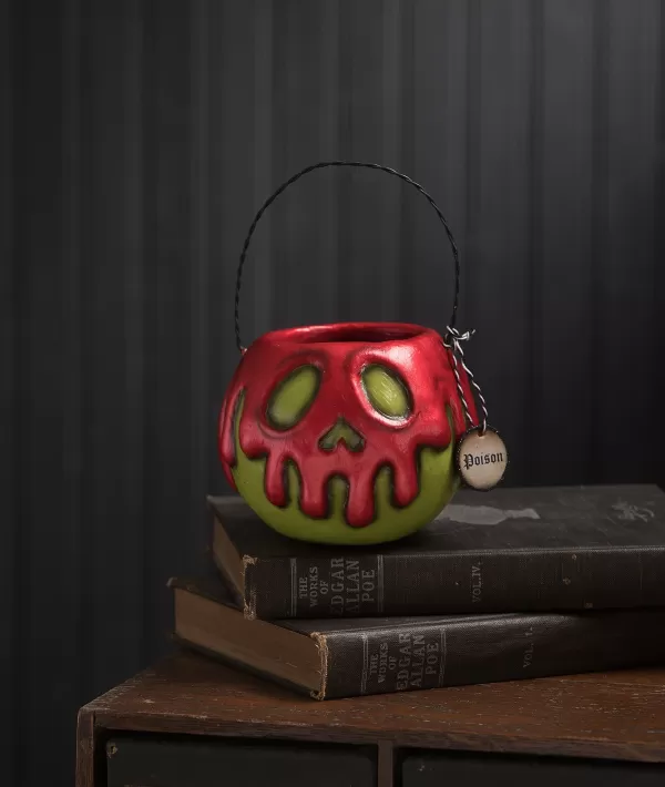 Small Green Apple With Red Poison Bucket La1393 ^Bethany Lowe New