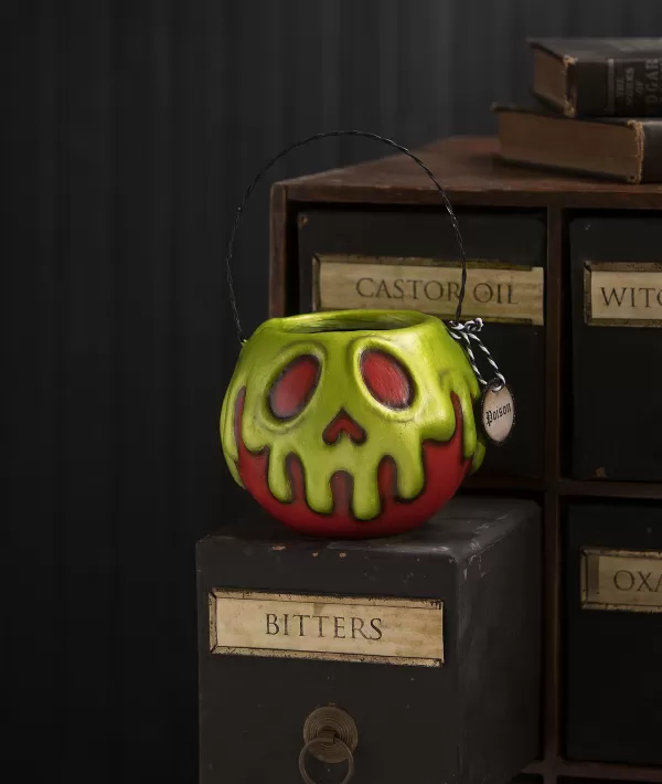 Small Red Apple With Green Poison Bucket La1389 ^Bethany Lowe Online