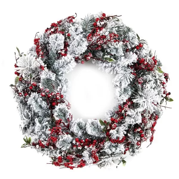 Snow Berry Pine Wreath A 56188^Goodwill Flash Sale