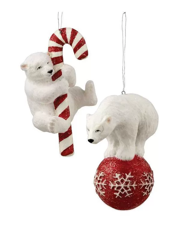 Td5062 Polar Bear Fun Ornament 2 Assorted^Bethany Lowe Sale