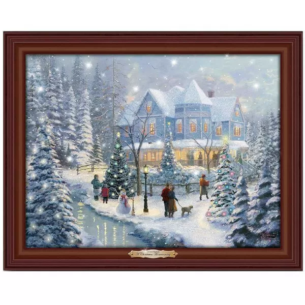 A Christmas Homecoming Canvas Print 01-24410-001 Bradford Exchange^Thomas Kinkade Cheap