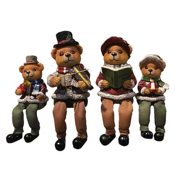 Secret Christmas Bear Family Sitting On Shelf 4 Assorted Wb1200^Willow Brooks Discount